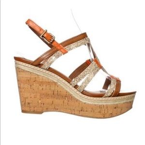 Lucky Brand Leather Platform Sandals